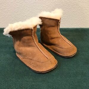 UGG Brown Suede Baby Booties